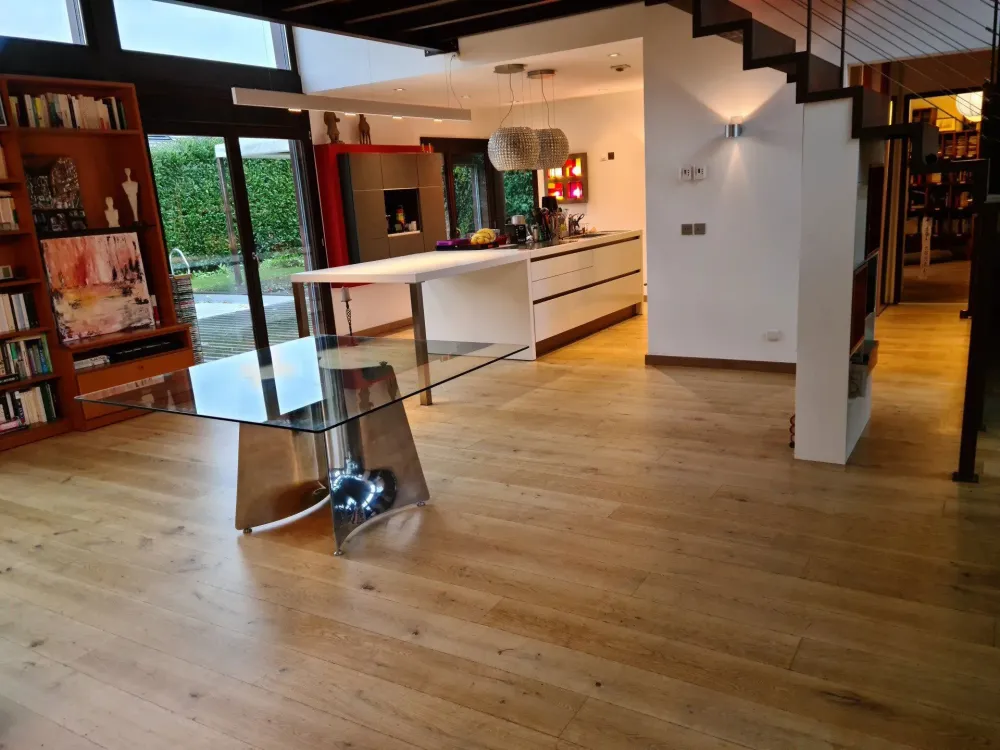 Pose de parquet à La Balme-de-Sillingy